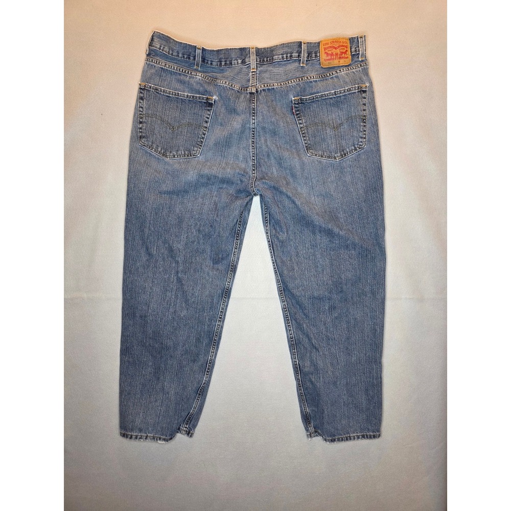 Levis 550 Relaxed Fit Mens Jeans Medium Wash Blue Denim 42x29 Cotton Pants - Picture 5 of 7